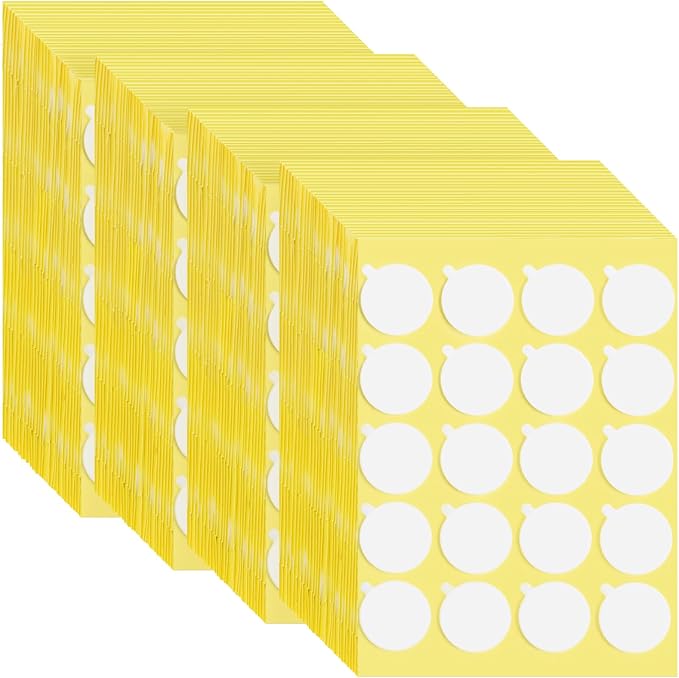 4000Pcs Candle Wicks Stickers, with Tail, Heat Resistance | Double-Sided, Easy to Peel, Secure Hold, Ideal for Candle Making, DIY Crafts, Home Decor, Party