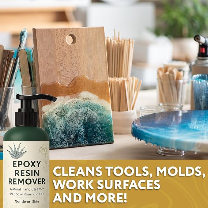 Epoxy Resin Remover for Hands - Moisturizing Alcohol-Free Botanical Formula