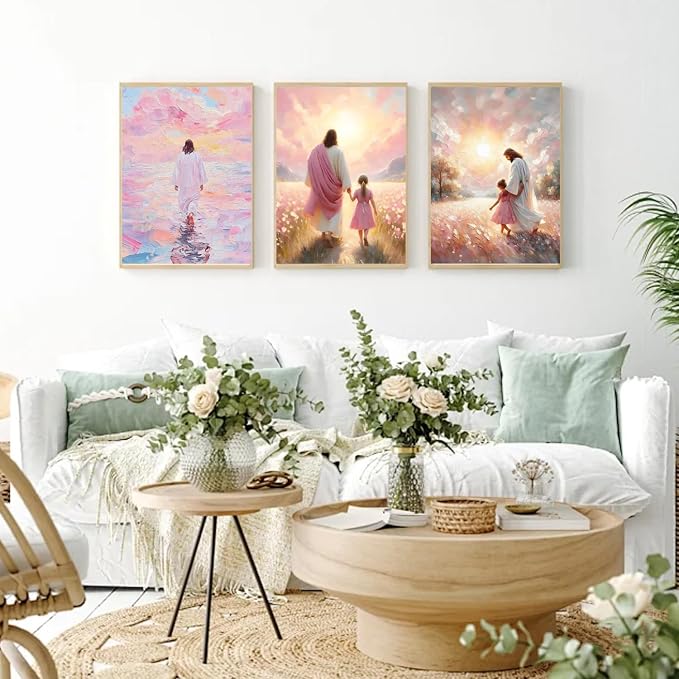 3 Pack Jesus Paint by Numbers Kit for Adults, Color By Numbers for Adults