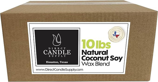 Direct Candle Supply 10lb Coconut Soy Candle Wax for Candle Making