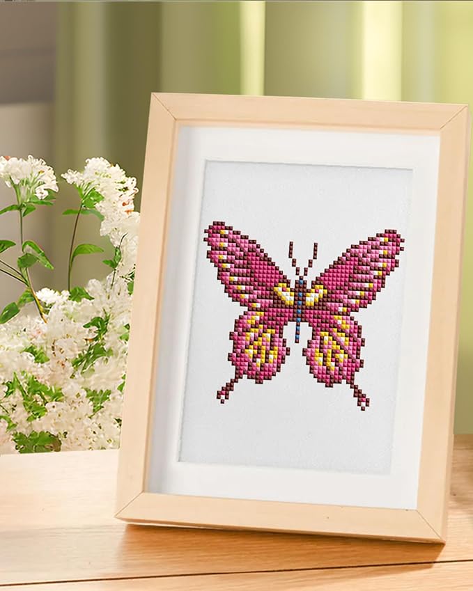 PeakLuv Mini Diamond Art Kits Butterfly Small Diamond Painting Kits