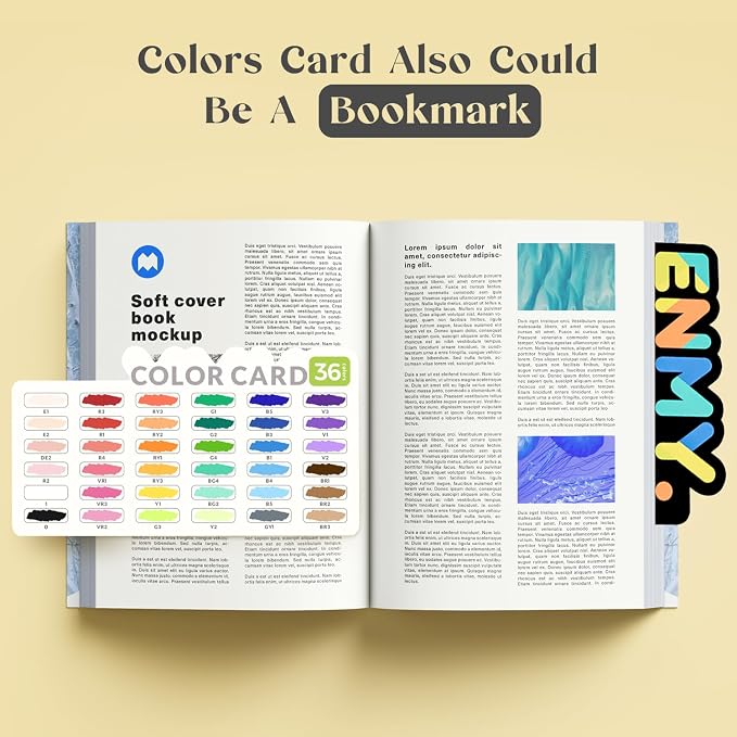 36 Colors Direct Liquid Acrylic Paint Pens, Acrylic Paint Markers Pens, Fabric Markers for Textile, Canvas, Rock, Glass, Wood, Paper, DIY, Acrylic Markers for DIY Craft Supplies