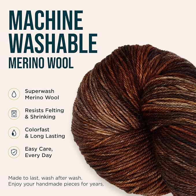 KnitPro Symfonie Fingering Weight Merino Wool Yarn 100g, Woodland