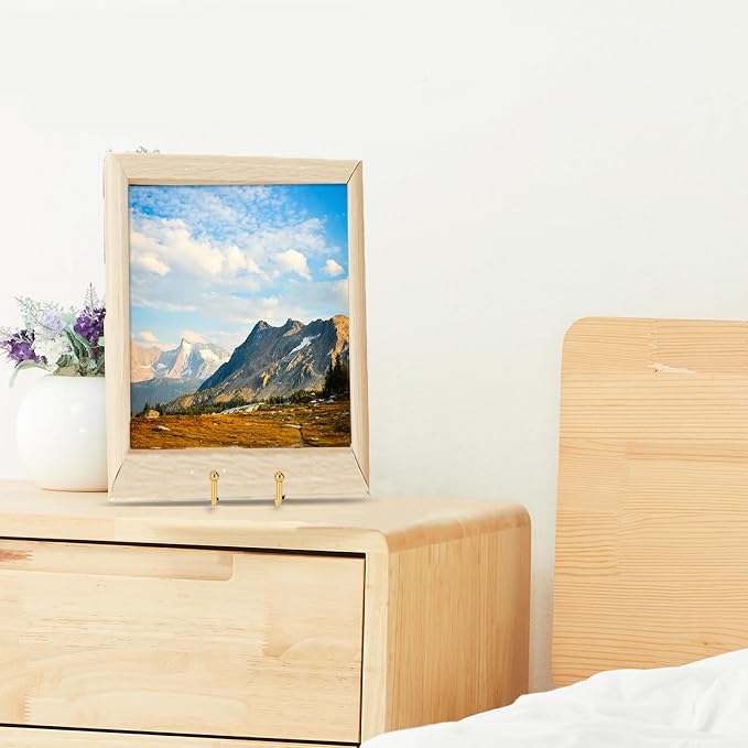 Decolore 8 inch 3 Pack Gold Plate Stands Table Top Easels Plate Holder Display Stands for Picture, Decorative Plate, Book, Photo Easel, Artistic Work