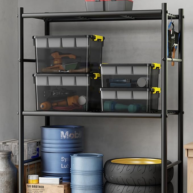 20&40Qt Stackable Storage Bins with Lids Trays Craft Box Organizers,2Pack