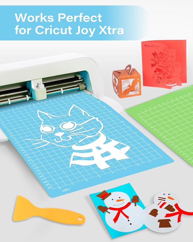 Gwybkq Cutting Mat 8.5x12in, Compatible With Cricut Joy Xtra 6 Pack Reusable Sticky (Light, Standard, Strong) Grip Cricket Cut Mats Replacement Durable Adhesive Sticky