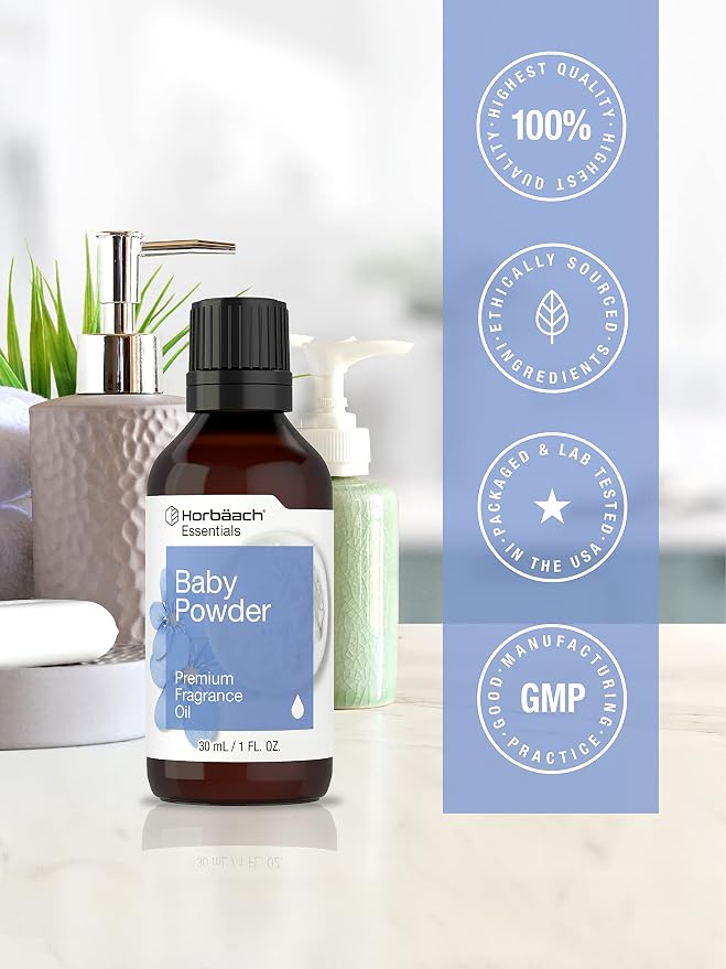 Horbäach Baby Powder Fragrance Oil | 1 fl oz (30ml) | Premium Grade