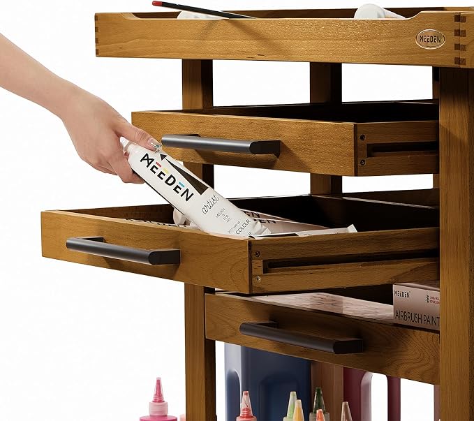 MEEDEN Extra Large Art Supplies Storage Cart: 5-Tier Utility Rolling Cart