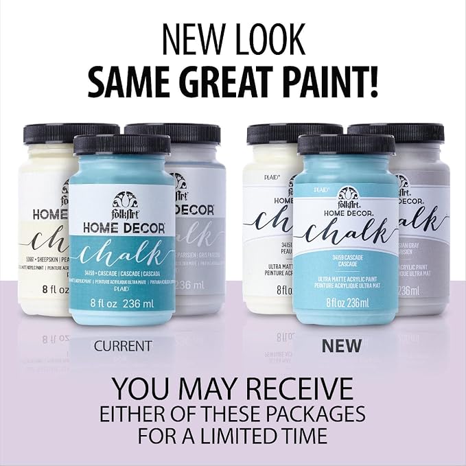 FolkArt Home Décor Chalk Paint, Fired Clay 8 fl oz Acrylic Craft Paint with an Ultra Matte Finish, 51044