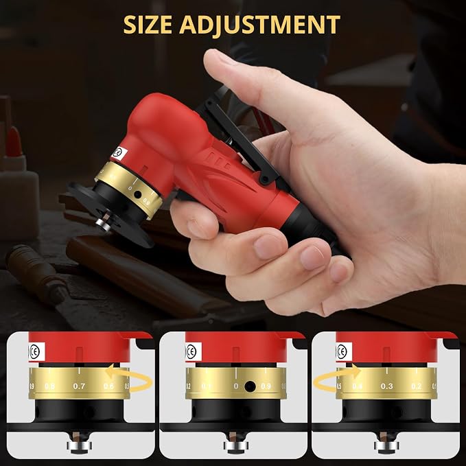 AMTOVL Pneumatic Chamfering Tool with 6 C-Angle & 6 R-Angle Blades
