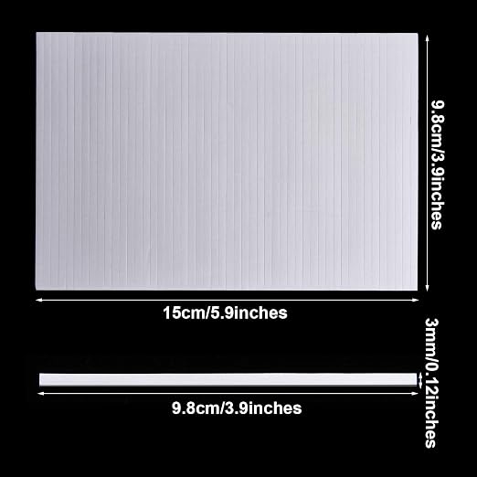 Outus 1000 Pcs Foam Strips with Adhesive, Double Sided Foam Tapes, 3.9 Inch