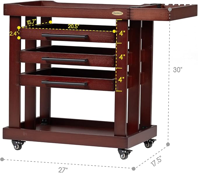 MEEDEN Art Supplies Storage Cart: 5-Tier Utility Rolling Cart