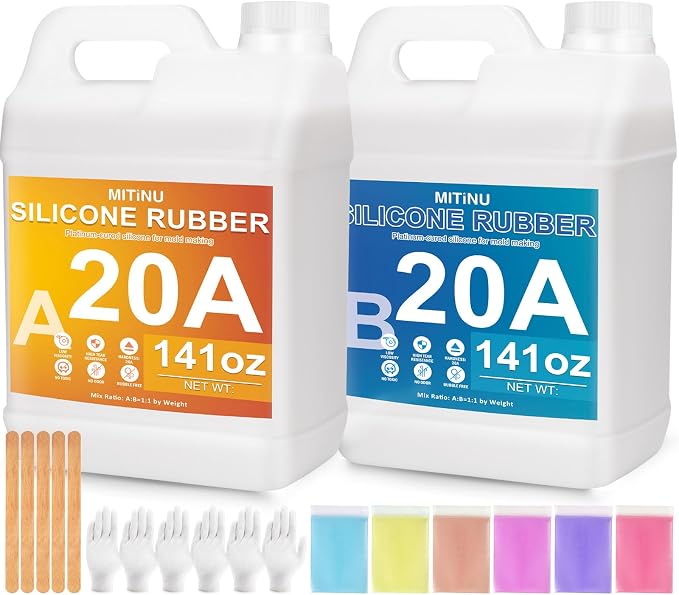 Silicone Mold Making Kit 282oz - 20A Liquid Silicone Rubber
