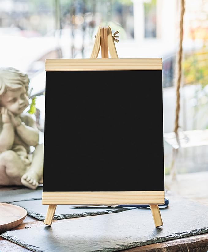 Tosnail 12 Pack 9 Inches Art Easel Stand Tabletop Wooden Display Stand Photo Holder Display Stand for Artist, Students, Adults, Kids Painting