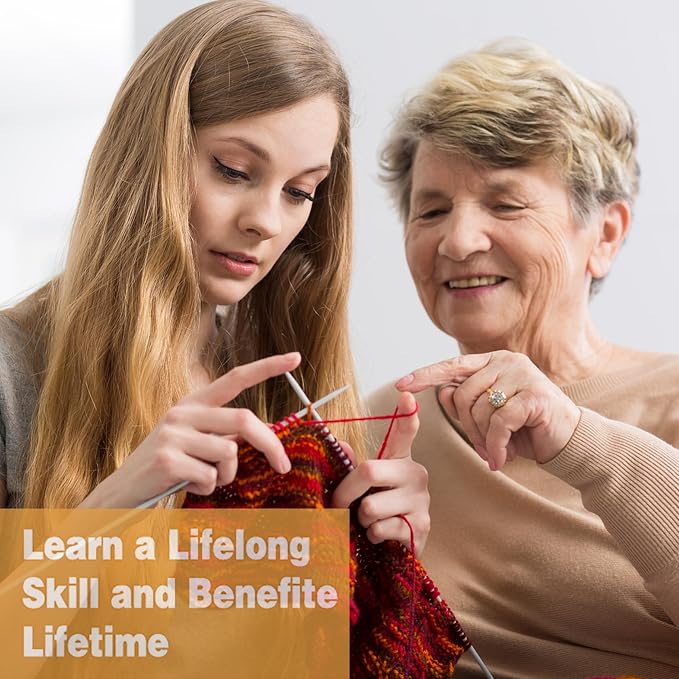 Kaaper Knitting Kit for Beginners Adults, Learn to Knit Starter Kit