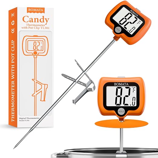 BOMATA Digital Candy Thermometer with Pot Clip, Deep Fry Oil Thermometer