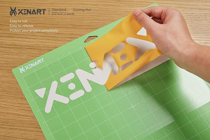 2pcs Standard Cutting Mats for Cricut Maker 3,Explore 3,Maker,Air 2,12x12 inch Standard Sticky Grip 12x12" Green Replacement Cut Mat for Cricut