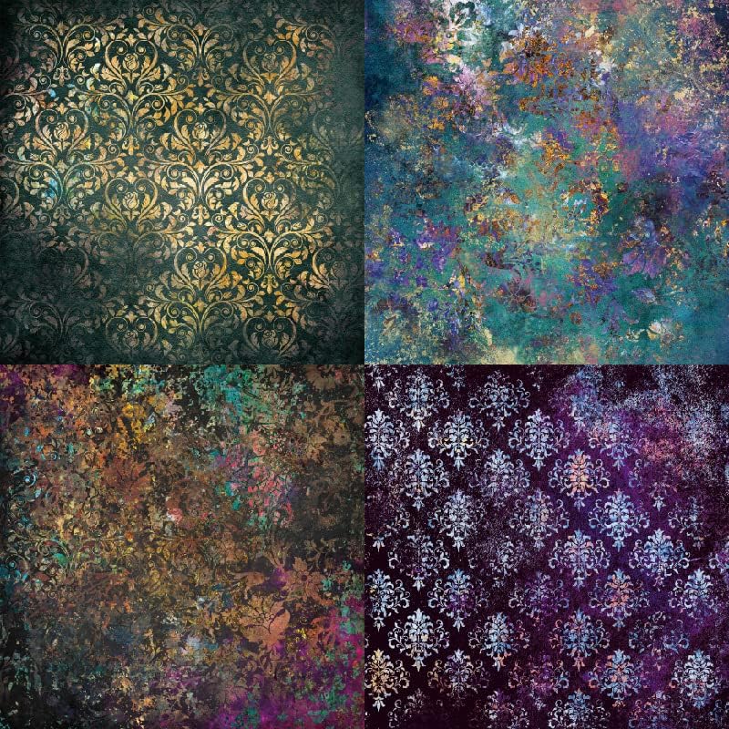 Vintage Flower Theme Dot Scrapbook, DIY Album Scrapbook Paper, Greeting Card Making Background Paper Craft Supplies Painting Decoration Travel Diary Paper 6"x6" (Appreciate Everything)