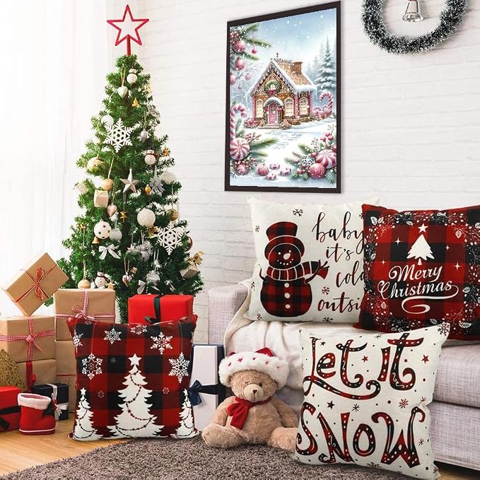askkqtx Christmas Diamond Art Kits for Adults 12X16 Inch