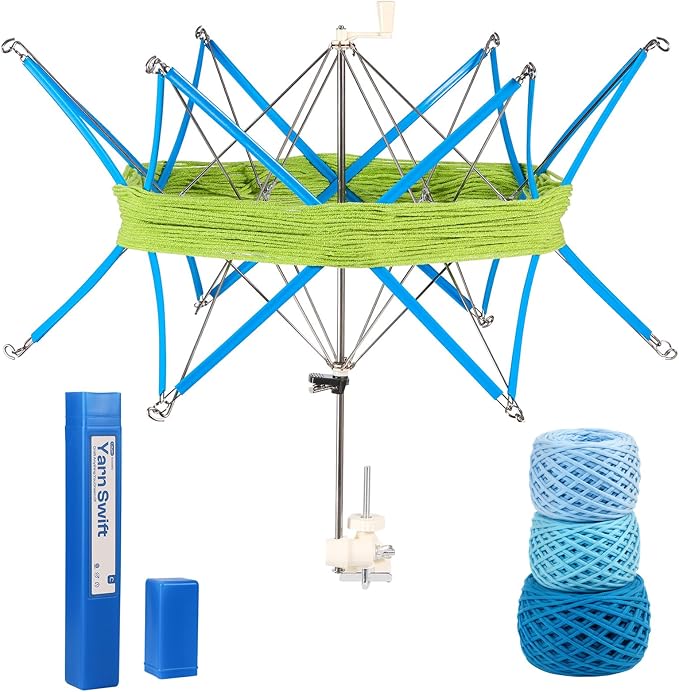 Caydo Yarn Swift Y1, Portable Metal Umbrella Holder for Knitting & Crochet