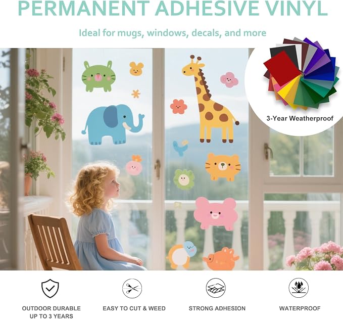 Convend 101-Piece Accessories Kit for Joy Xtra with HTV and Card Supplies