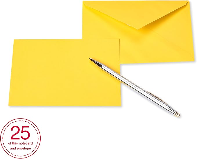 American Greetings Single Panel Blank Cards with Envelopes, Rainbow Colors (200-Count)