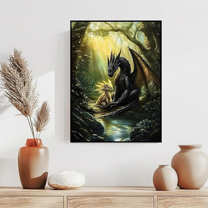 Dragon Diamond Art Kits for Adults 12 x 16 inch