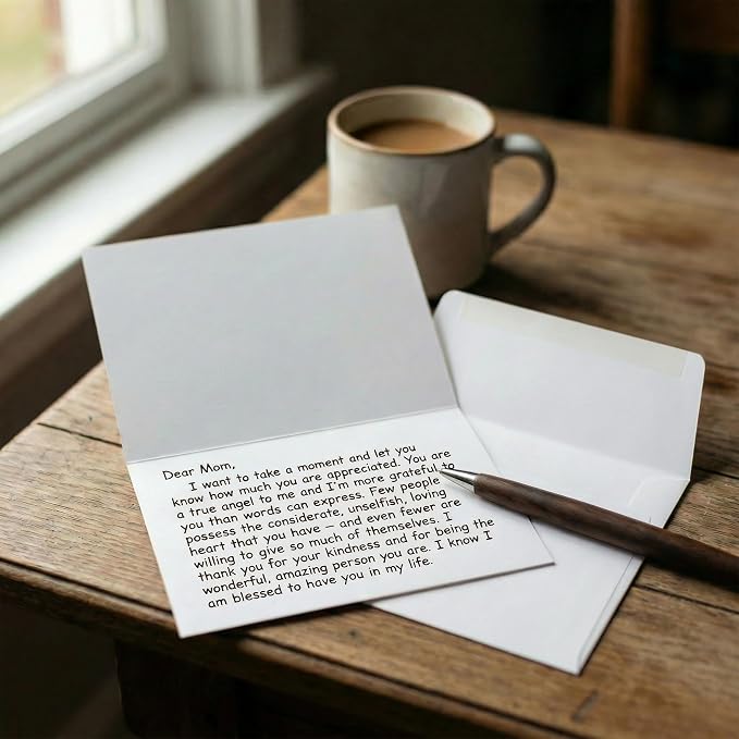 Heavyweight White Blank Cards With White Envelopes 4.25"x5.5" Greeting Cards Blank Cards And Envelopes Printable Note Cards With Corresponding Envelopes (25 Pack)