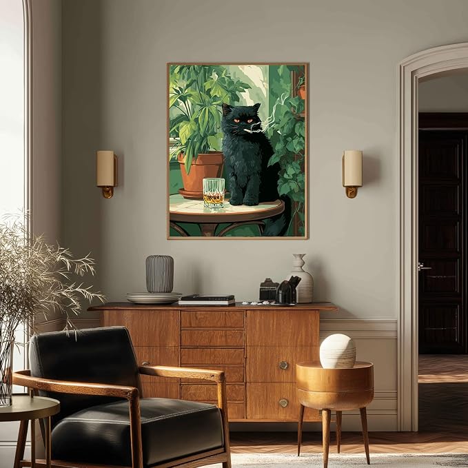 Cat Paint by Numbers Kit for Adults, Paint by Number for Adults 16x20 Inch