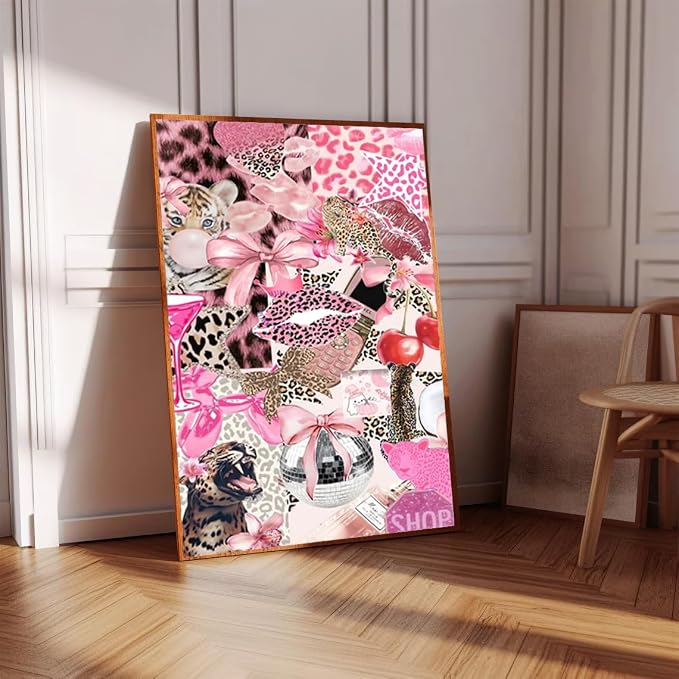 Pink Bow Diamond Art Kits for Adults Diamond Painting Kit for Adults