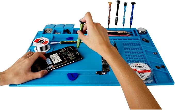 Kaisi S160 Soldering Mat Insulation Silicone Magnetic Repair Work Mat