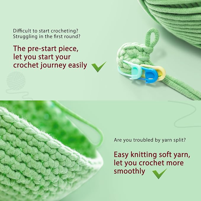 CrochetBox Crochet Kit for Beginners Adults - Cthulhu Starters Crochet Kit, Beginners Crocheting Kitting for Adults Teen, Craft Gifts with Crochets Yarns, Hook, Step-by-Step Video, Instruction