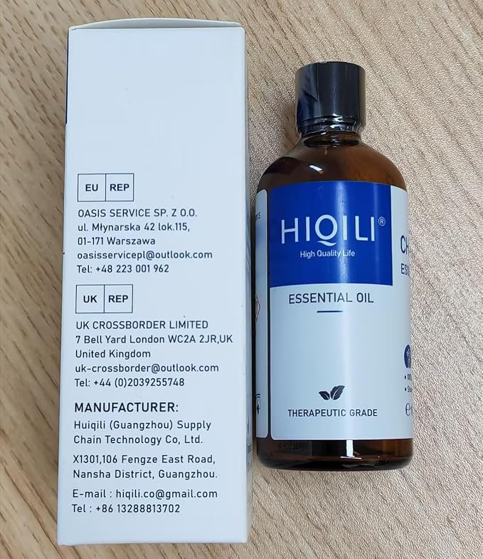 HIQILI Chamomile Essential Oil for Skin & Hair, Diffuser, DIY Candles