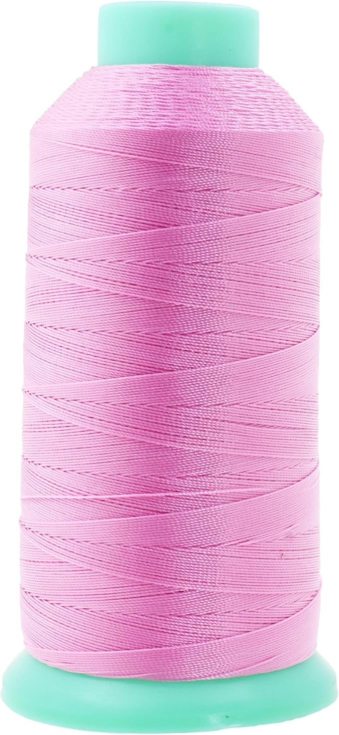 Mandala Crafts Size 92 280D T90 Pink Bonded Nylon Thread, 1100 YDs