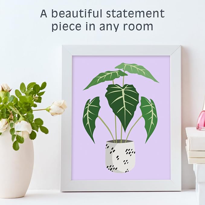 Pink Picasso Paint by Number Kit, All Ages, 8x10, Just Leafy | Mid Century Modern Collection, Acrylic Paints and Brushes included, Pre-printed high quality canvas, DIY art kit, Gift-ready