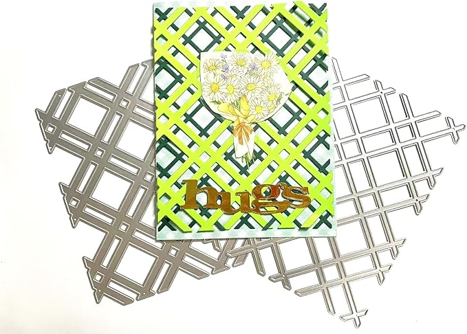 Cutting Dies 3D Backgrounds Frame Metal Stencils Scrapbooking Tools DIY Craft Carbon Steel Embossing Template for Paper Card Making Album Arts Crafts Supplies (Diagonal Stripes Layering)