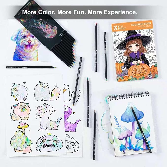 Art Supplies 12 Rainbow Colored Pencils, Teen Girl Gifts Trendy Stuff, Multicolored Cool Stuff Fun Art Pencil Teen Girl Gifts Trendy Stuff