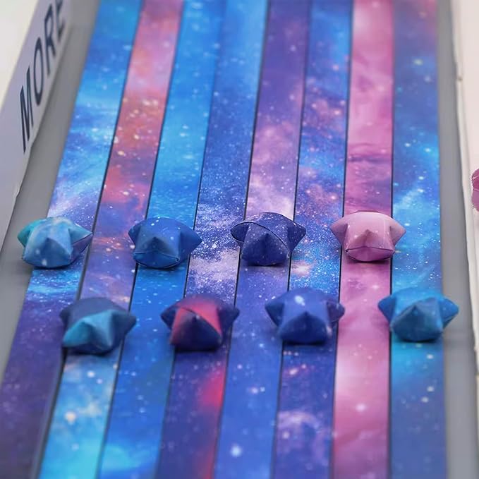 2240 Sheets Origami Star Paper Strips, Starry Sky Constellations DIY Crafts