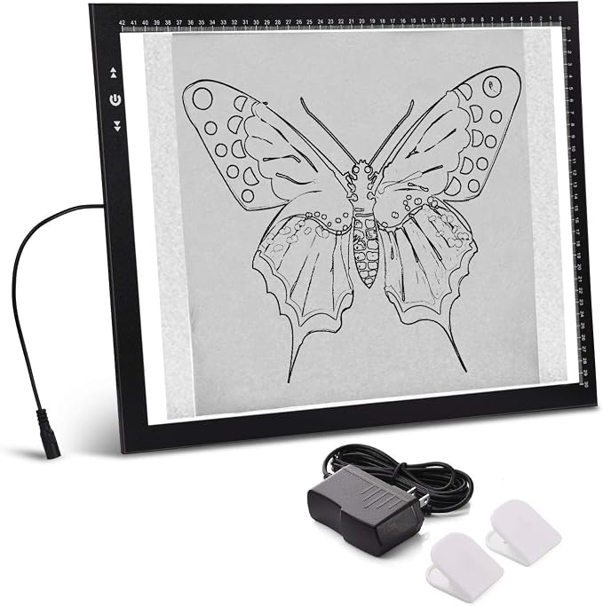 HSK A3 LED Artist tracing Light Box Copy Table, Adjustable High Brightness Light Pad for Tatto Drawing, Sketching, Animation,Diamond Painting Accessories