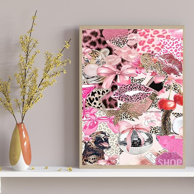 Pink Bow Diamond Art Kits for Adults Diamond Painting Kit for Adults