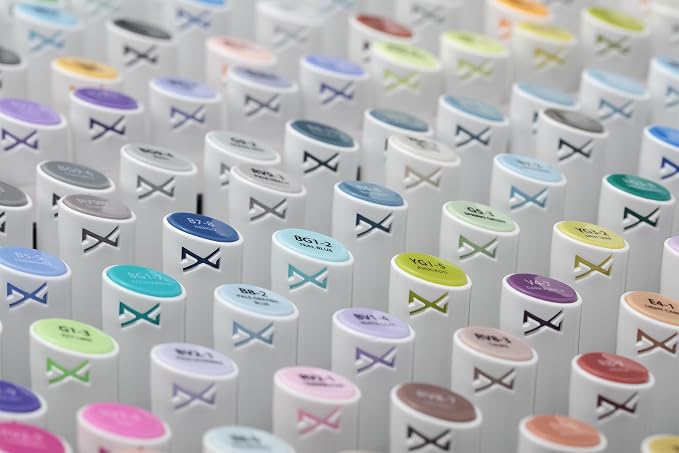 Artfinity Sketch Markers - Set of 3 - Poison YG3-6, Vibrant, Professional, Dye-Based Alcohol Markers for Artists, Drawing, Travel, & More