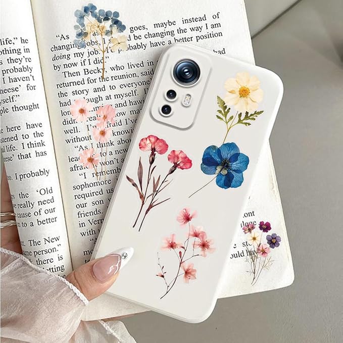 50Pcs Transparent Flora Scrapbook Stickers Pack, Vintage Aesthetic Flowers Stickers for Scrapbook Journal, Waterproof for Water Bottles Laptop Phone Scrapbook Supplies DIY Crafts（Flora）