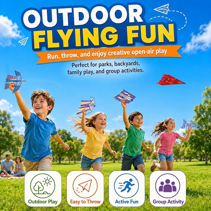 Xuoent Paper Airplane Kit for Kids, World Record Paper Planes