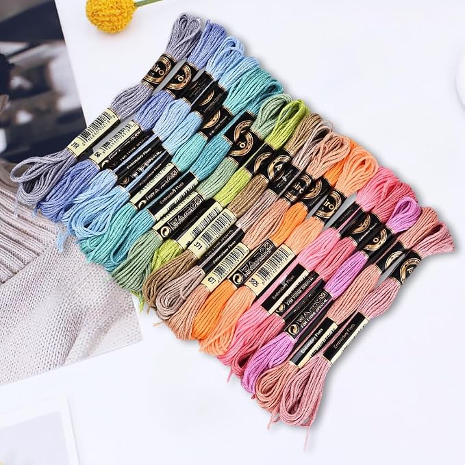 18 Skeins Friendship Bracelet String Embroidery Floss for Sewing