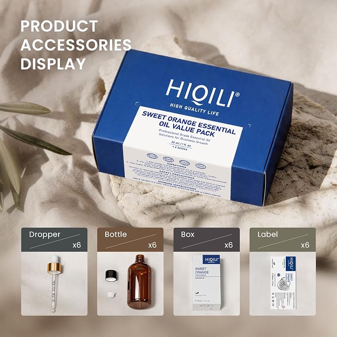 HIQILI Sweet Orange Essential Oil Set, Bulk Wholesale for Business