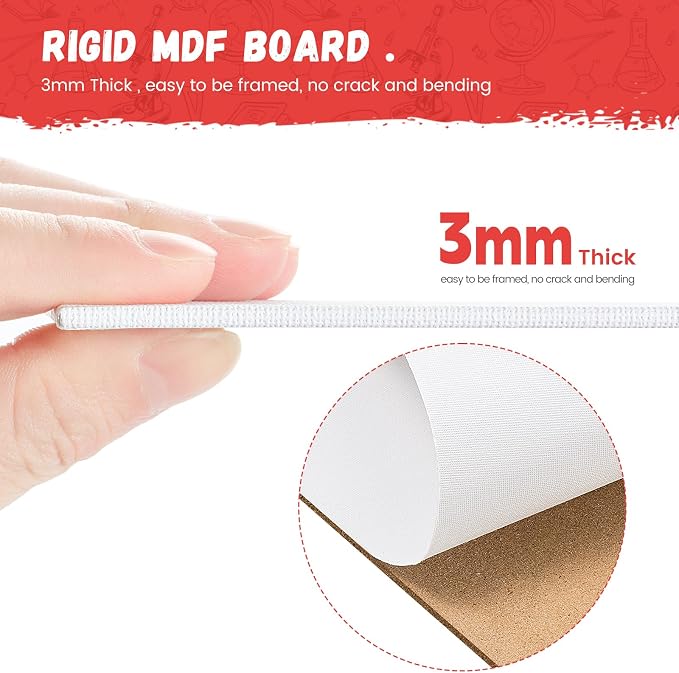 Simetufy 4 x 6 inch 12 Pack Small Painting Canvas Boards- Gesso Primed | Acid-Free 100% Cotton Mini Canvas Panels for Acrylics Oil Watercolor Tempera Paints