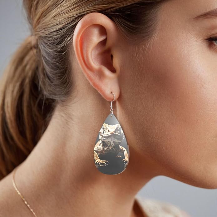 Math Formula Equation Black Drop-Shaped Earrings 2.2 x 1.5 Inches