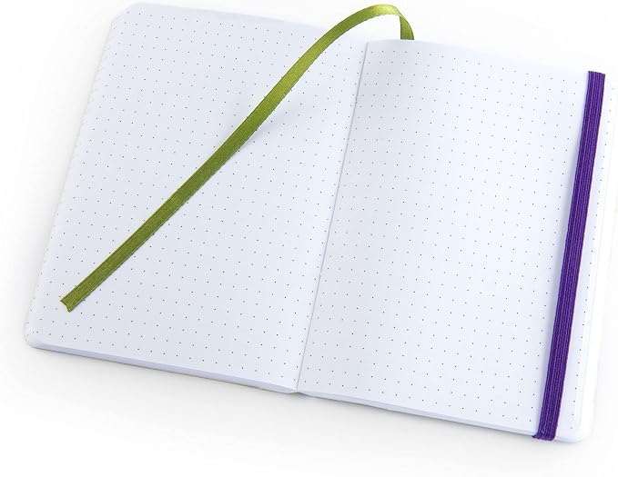 Pentalic 4 x 6" Pocket Dot Grid Traveler Journal, 160 Pages, Olive Green