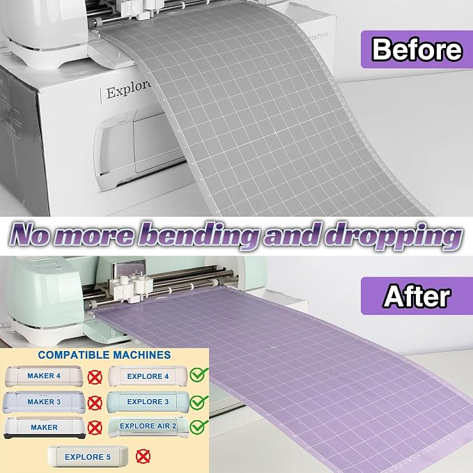 LOPASA Long Extension Tray Compatible with Cricut Explore 4, 3, and Air 2