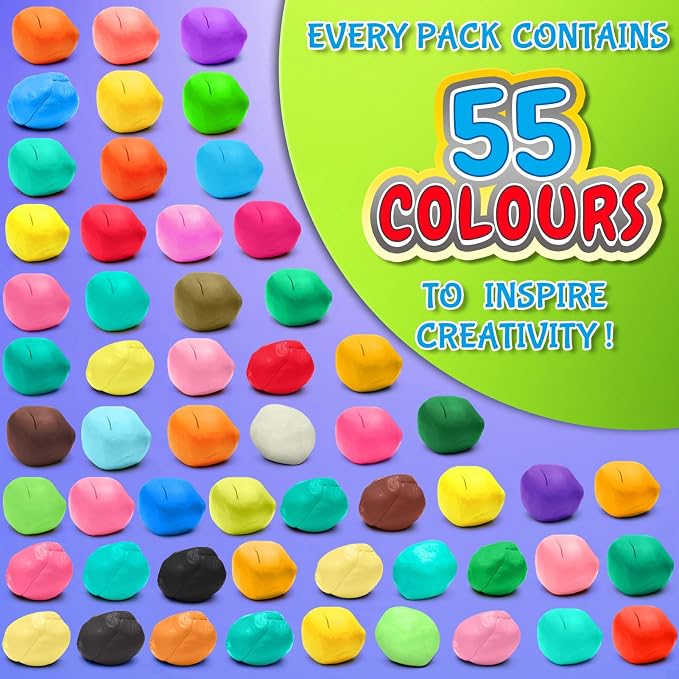 Modeling Clay Kit, 55 Colors Air Dry Clay